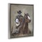Stupell Industries Ranch Cowboy Western Horse Black Framed Floater Canvas Wall Art